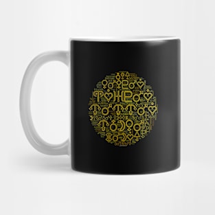 Astrology Symbols Word Cloud (10) Mug